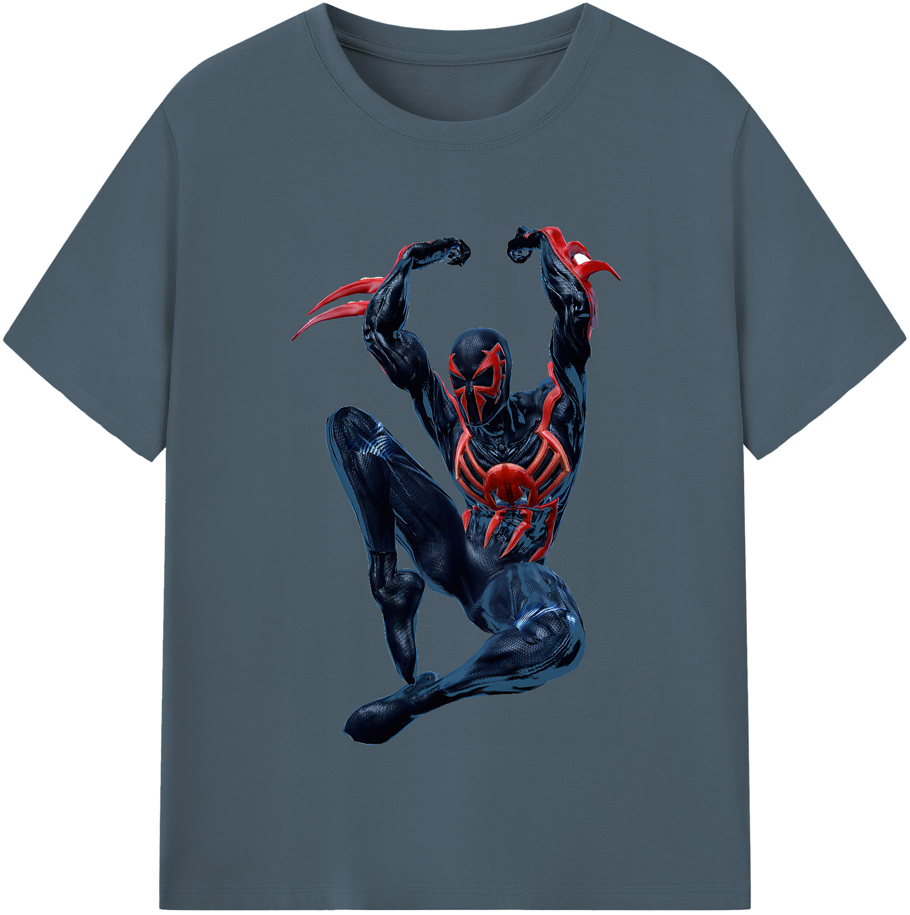 （画像用） Spider Man スパイダーマン 綿100％半袖Tシャツ（フロントプリント）